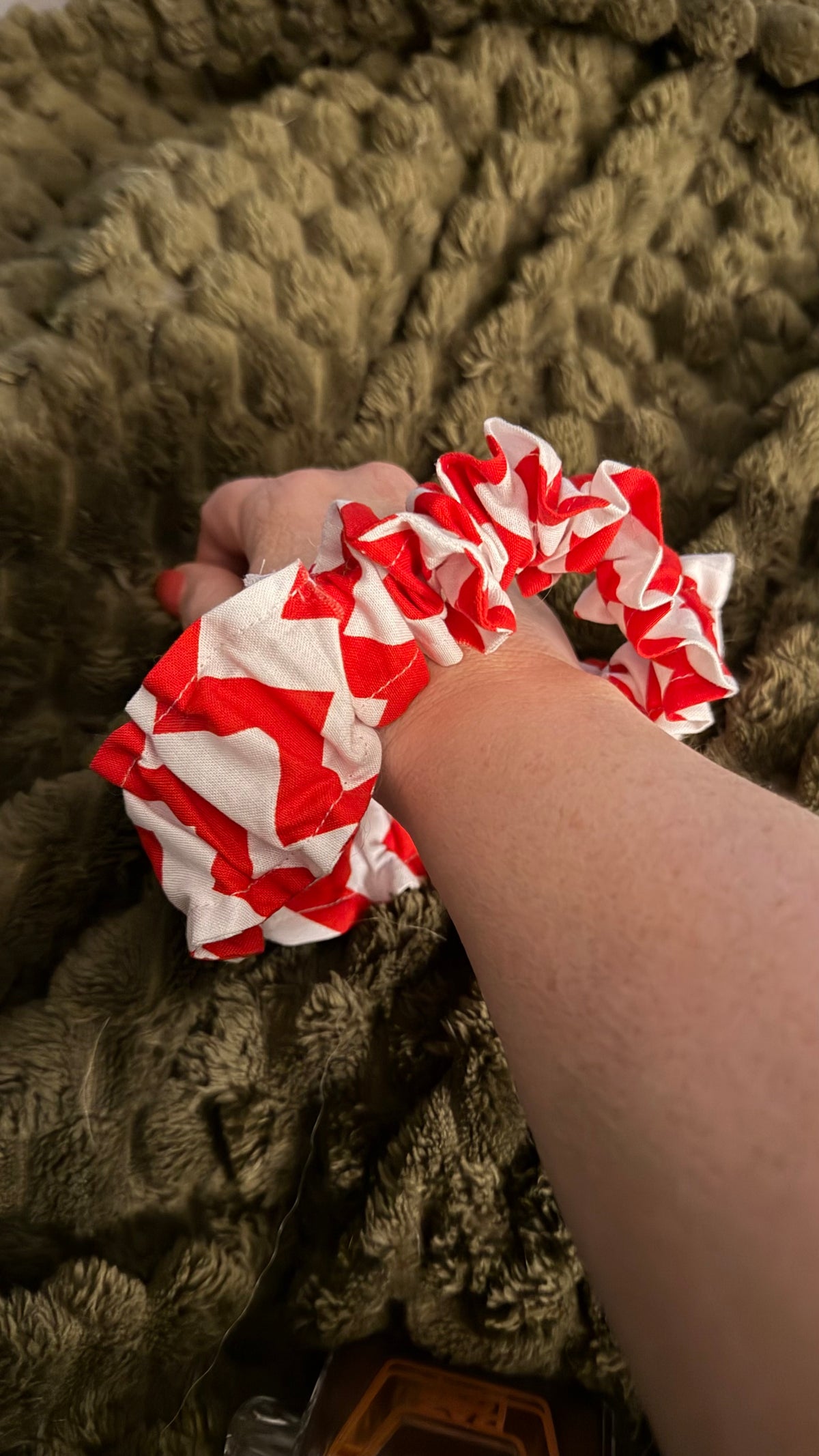 Scrunchie Key chain with swivel hook