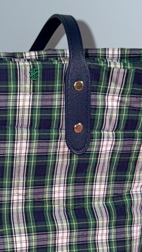 “Henley” upcycled shirt handmade shoulder handbag