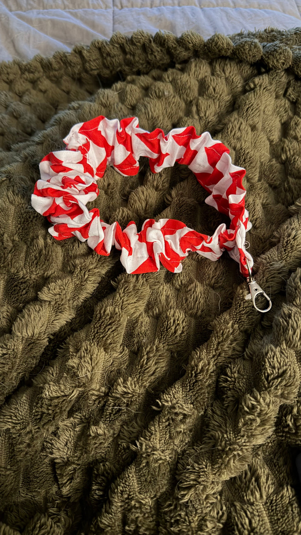 Scrunchie Key chain with swivel hook