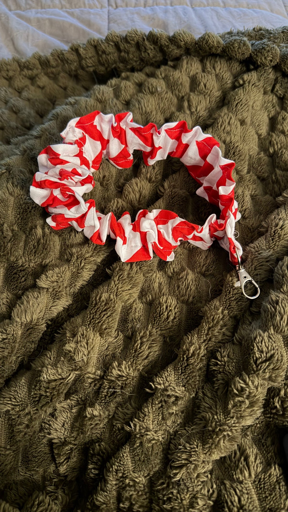 Scrunchie Key chain with swivel hook