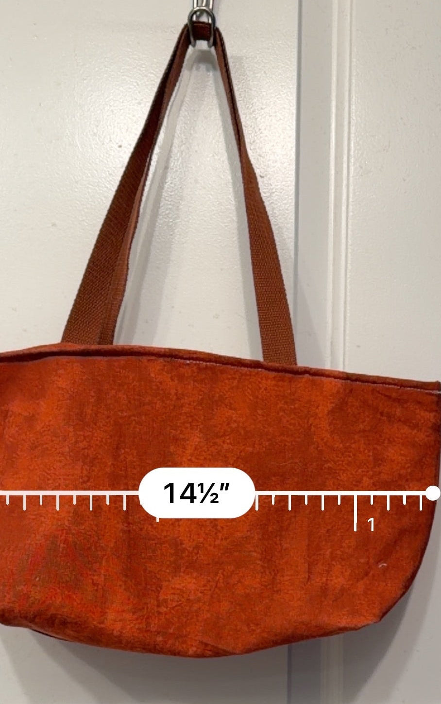 🍂 Handmade Fall Dog Lover Upcycled Tote Bag – Autumn Leaves 🍁