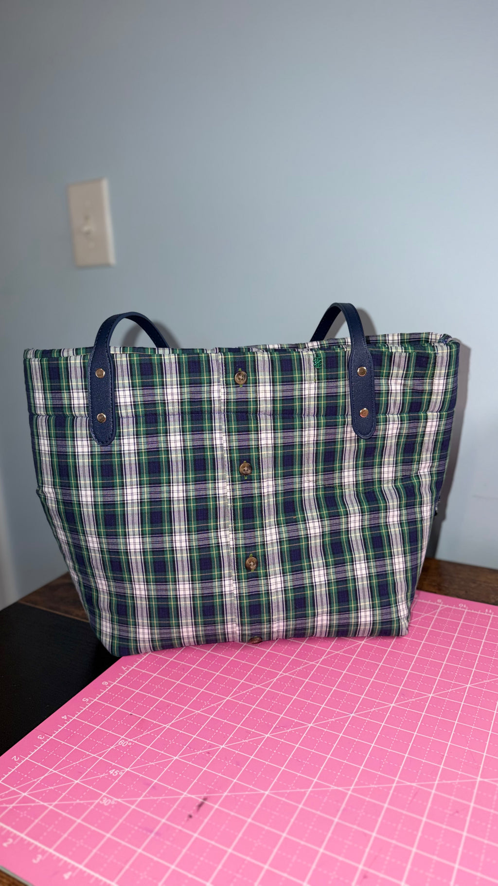 “Henley” upcycled shirt handmade shoulder handbag