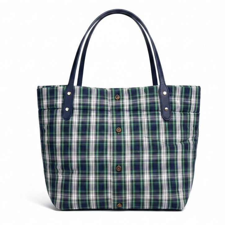 “Henley” upcycled shirt handmade shoulder handbag